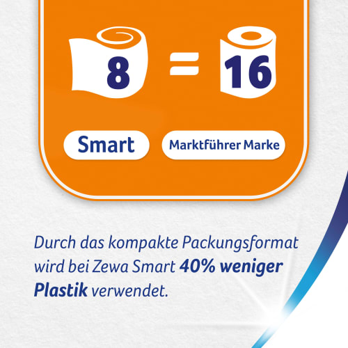 Toilettenpapier Smart 3-lagig St 8 (8x300 Blatt)