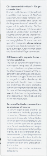 Serum Bio Hanf Öl, 30 ml