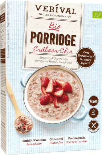 Porridge, Erdbeer-Chia, glutenfrei, 350 g
