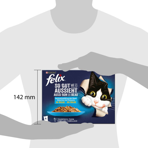 Nassfutter Katze, Geschmacksvielfalt aus g), Wasser, Multipack, (8x85 g 680 Adult, dem