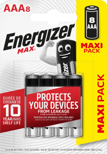 Energizer Max AAA, 8 St