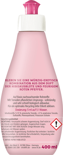 Spülmittel Hibiskus & 400 ml Pfeffer, Roter
