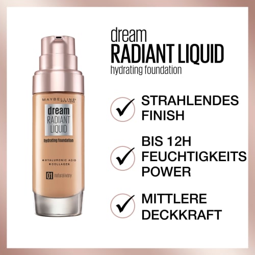 10 Dream Radiant ml Foundation Liquid Ivory, 30