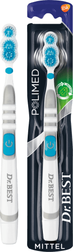Zahnbürste mit Batterie Polimed mittel, 1 St | Zahnbürste