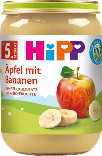 Früchte Äpfel mit Bananen, ab dem 5. Monat, 190 g