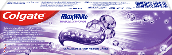 White Zahnpasta 75 Sparkle Diamonds, ml Max