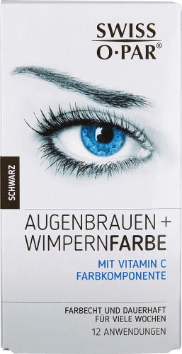 1 Schwarz, St und Augenbrauen- Wimpernfarbe