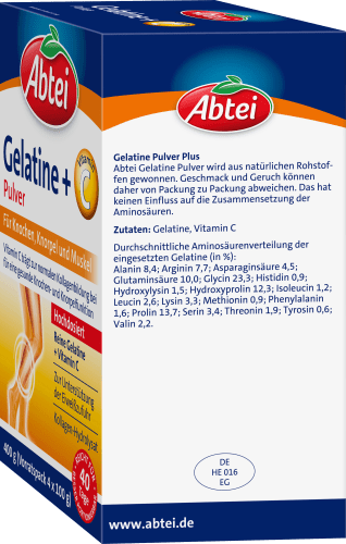 g Gelatine Pulver + Portionen), Vitamin (40 C 400