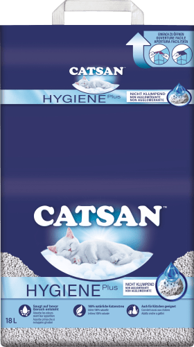 Hygiene Plus Katzenstreu, nicht klumpend, 18 l