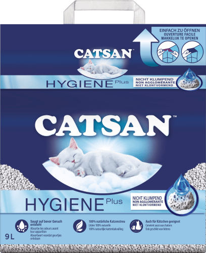 Katzenstreu Hygiene Plus, nicht klumpend, l 9