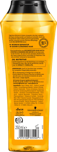 ml Nutritive, Shampoo Oil 250