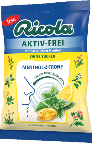 Bonbon, g Aktiv Menthol-Zitrone, zuckerfrei, 75 Frei