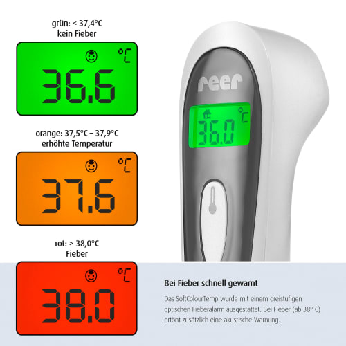 Colour SoftTemp 3in1 kontaktloses Infrarot-Thermometer, 1 St