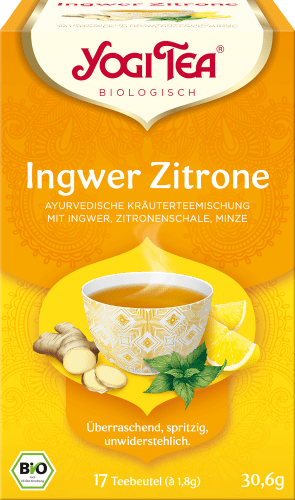 (17 Ingwer, Minze Beutel), Kräutertee 30,6 g Zitronenschale,