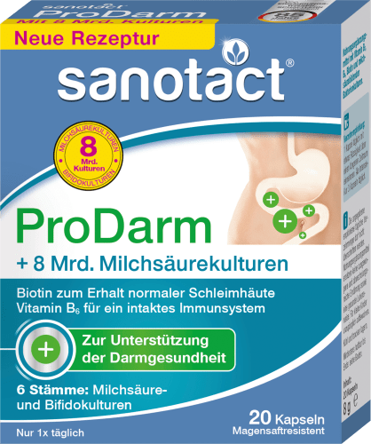 ProDarm + Milchsäure-Kulturen (20 Stück), g 8