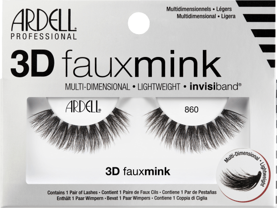 Künstliche Wimpern 3D Faux Mink 860 (1 Paar), 2 St