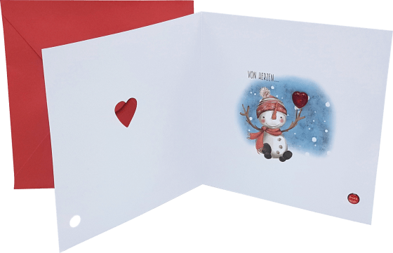 Grußkarte Weihnachten Weihnachtsmann, 1 St mit Blinklicht