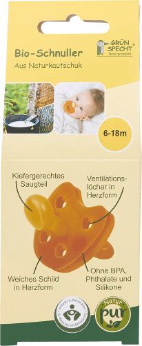 Schnuller Naturkautschuk, Gr. 2, 6-18 Monate, 1 St
