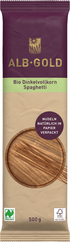 Nudeln, Spaghetti aus Dinkelvollkorn, 500 g
