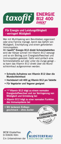 Vitamin B12 Energie Schmelztabletten 30 g 4,5 St