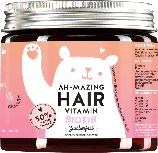 zuckerfrei, Biotin, 112,5 Haarvitamine Ah-Mazing g Hair