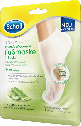 Fußmaske Socken mit Aloe Vera St 2 Paar), (1