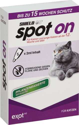 Insektenschutzfluid für Katzen, Spot on Tropfen (5 x 2ml), 10 ml