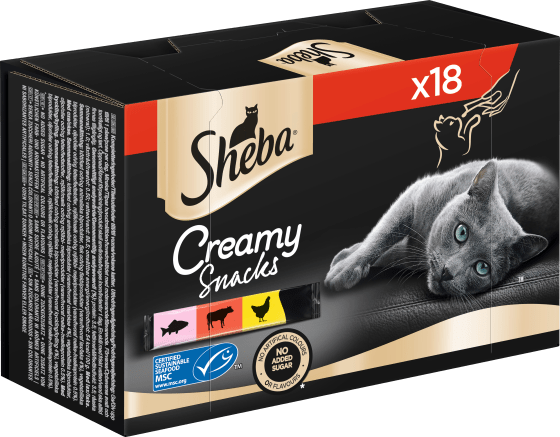216 Katzenleckerli Creamy g Snacks, (18x12 Multipack g),