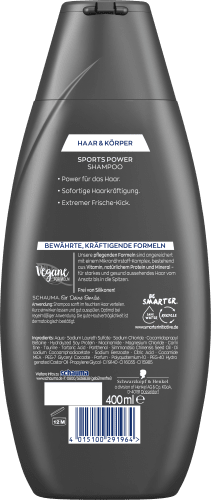 Shampoo Sports Power, 400 ml