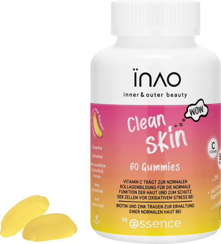 INAO Clean Skin gummies by essence 60 Stück, 180 g