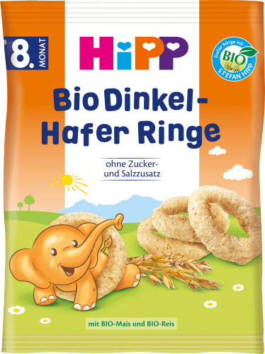 Babysnack Dinkel-Hafer Ringe ab dem 8. Monat, 30 g