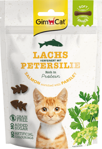 Katzenleckerli mit Lachs 60 & g Soft Petersilie, Snack