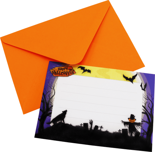 Grußkarte Halloween Teelicht Fledermaus, 1 St