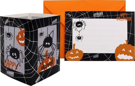 Spinne, Teelicht 1 Grußkarte St Halloween