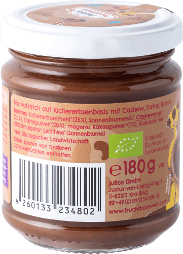 Brotaufstrich Kakao-Creme Cashew & Dattel g 3 , ab 180 Jahren