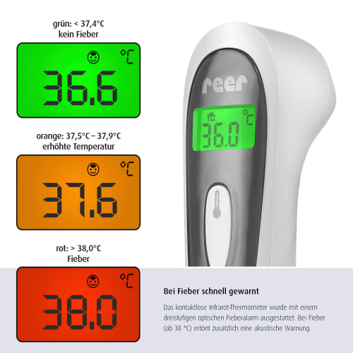 Fieberthermometer 3in1 kontaktloses Infrarot-Thermometer, 1 St