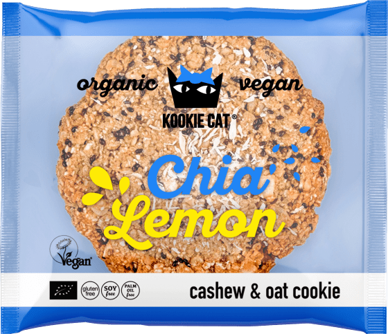 Cookie, 50 Oat Cashew & Cookie, Chia Lemon, g