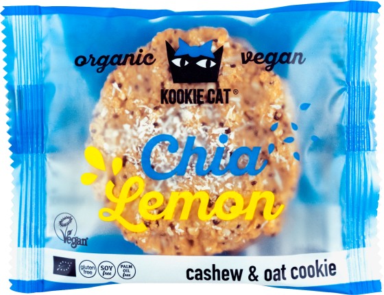 Lemon, Chia Cashew Cookie, 50 Cookie, g Oat &