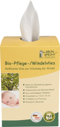 Blatt, Bio-Pflege-/Windelvlies, 1 70 St