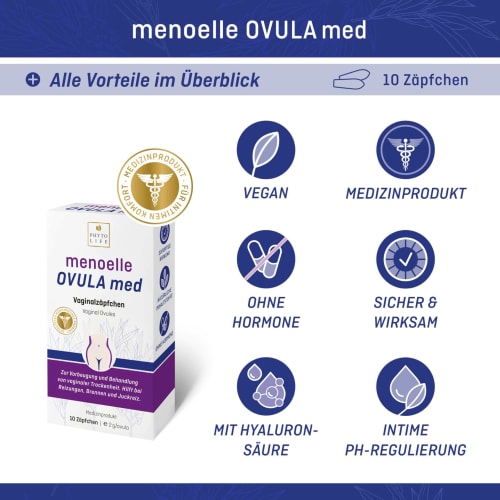 Vaginalzäpfchen OVULA med 10 St., g 20