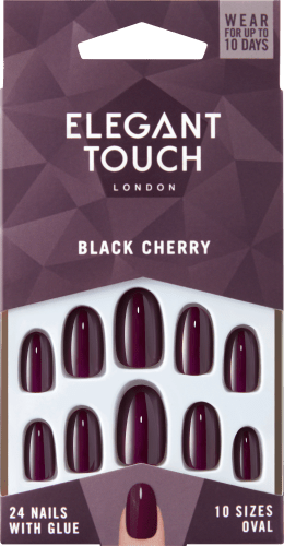 Künstliche Nägel Colour Nails Black Cherry Limited Edition, 1 St