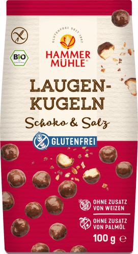 & Salz, 100 glutenfrei, Schoko Laugenkugeln, g