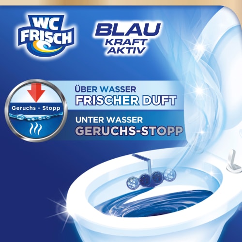 WC-Stein Blau Kraft Chlor, Aktiv 2 St
