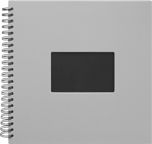 1 cm, Grau mit schwarzen Fotoalbum St 30x30 Profi Innenseiten,
