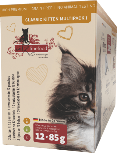 Nassfutter Katzen, Classic Kitten, kg I 1,02 (12x85g), Multipack