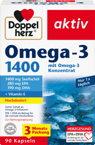 Omega-3 1400 Kapseln 90 St, 171,3 g | Herz, Kreislauf & Cholesterin