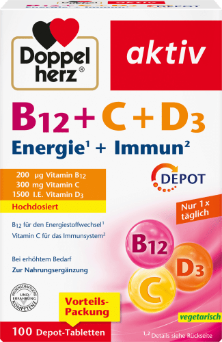 100St, B12 + + Energie 110 g Immun + D3 C Tabletten