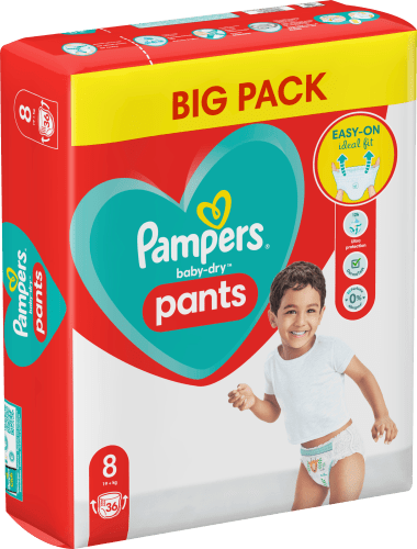 Baby Pants Baby Dry Gr.8 Pack, Extra Big 36 St (19+ kg), Large