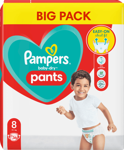 Baby Pants Baby Dry Gr.8 Extra Large (19+ kg), Big Pack, 36 St