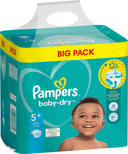 Windeln Baby Dry St Junior 56 (12-17 Gr.5+ Pack, kg), Big Plus